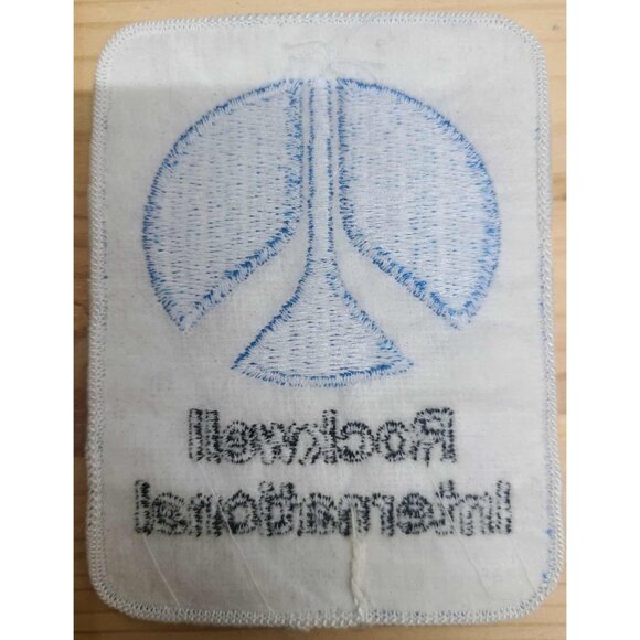 "Vintage Rockwell International Embroidered Patch NASA Aerospace Logo Badge" - Picture 2 of 2